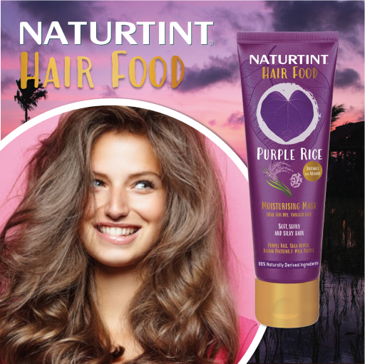 Naturtint Hair Food - Purple Rice Moisturising Mask (150ml) - Naturtint