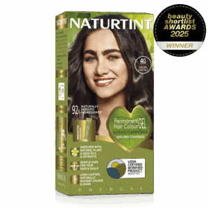 Permanent Hair Colour Gel Front of box 4G Golden Chestnut