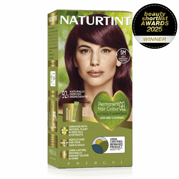 Permanent Hair Colour Gel 5M Light Mahogany Chestnut