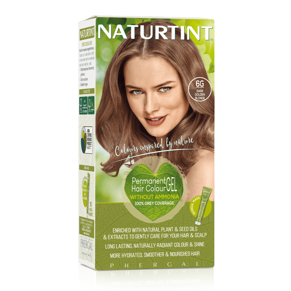 Naturtint Permanent Hair Colour Gel 6G Dark Golden Blonde - 170ml -  Naturtint