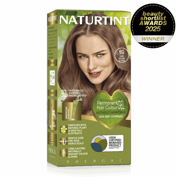 Naturtint 6G Dark Golden Blonde Permanent Hair Colour Gel Front of Box