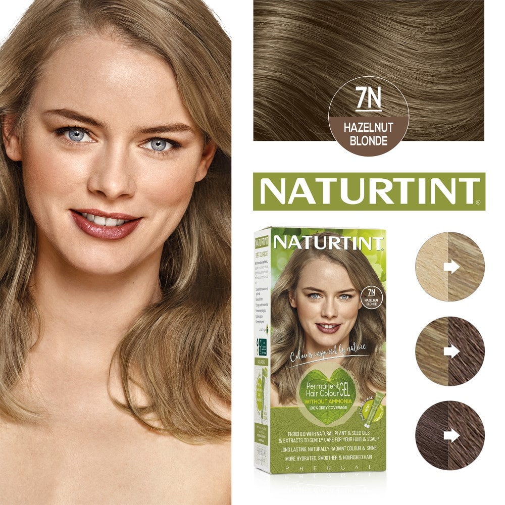 Naturtint Permanent Hair Colour Gel 7N Hazelnut Blonde - 170ml - Naturtint