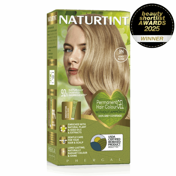 Naturtint 9N Honey Blonde Permanent Hair Colour Gel Front of box