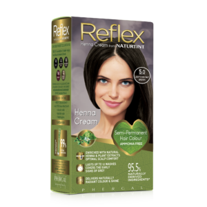 Naturtint Reflex Semi-Permanent Henna Cream 5.0 Light Chestnut Brown - 110ml