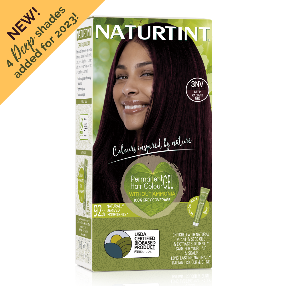 Naturtint Permanent Hair Colour Gel 3NV Deep Radiant Red - 170ml - Naturtint