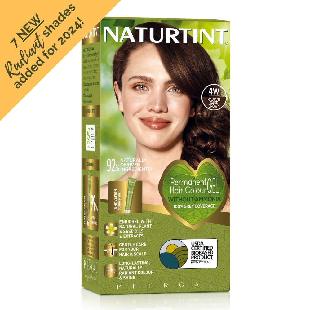 Naturtint Permanent Hair Colour Gel - 4W Radiant Dark Brown (170ml ...