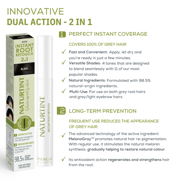 Naturtint 2in1 Instant Root Retouch Black - 10ml
