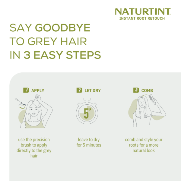 Naturtint 2in1 Instant Root Retouch Light Brown Shades - 10ml