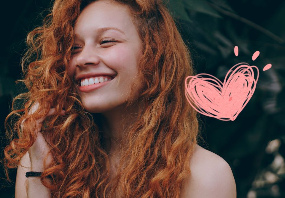 Woman with healthy hair